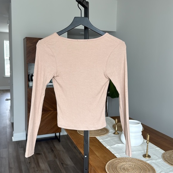 LNA Clothing long sleeve blouse top XS - Picture 3 of 3
